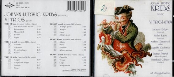 Johann Ludwig Krebs - VI Trios