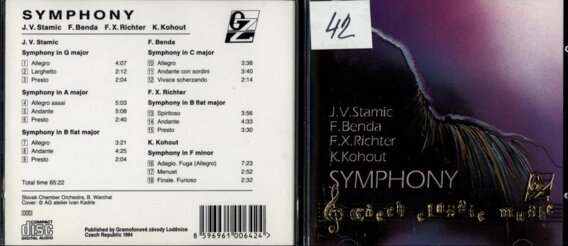 Symphony - STamic, Benda, Richter, Kohout