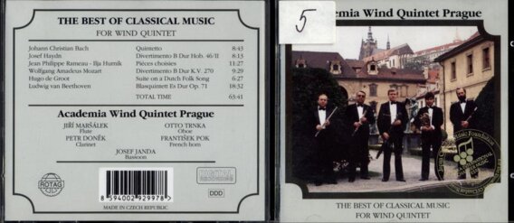 The best of classical music for wind quintet