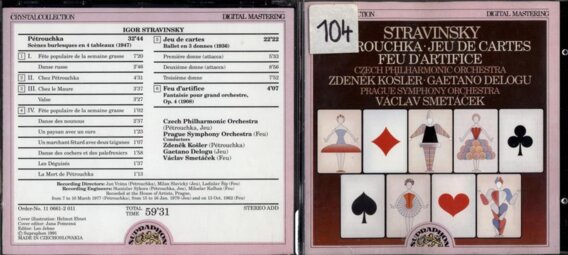 Stravinsky Rouchka - Jeu de Cartes feu d'artifice