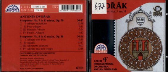 Dvořák - Symphony No. 7, Symphony No. 8