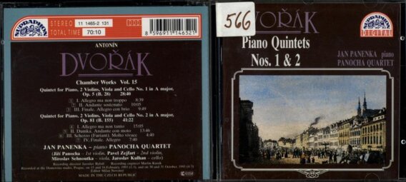 Dvořák - piano quintets Nos. 1 & 2