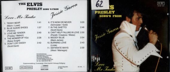 Elvis Presley song's from Jessie Garon - Love me tender