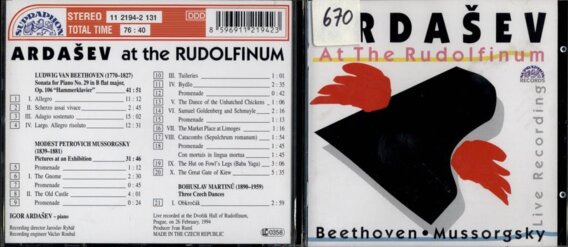 Ardašev at the Rudolfinum