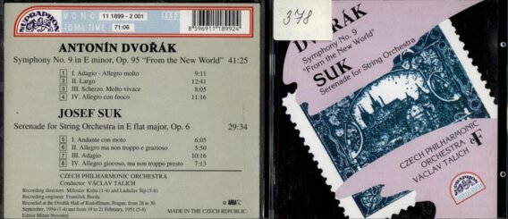 Dvořák - Symphony No. 9, Suk - Serenade for string orchestra