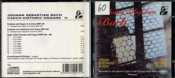 Johann Sebastian Bach - Czech historic organs II.