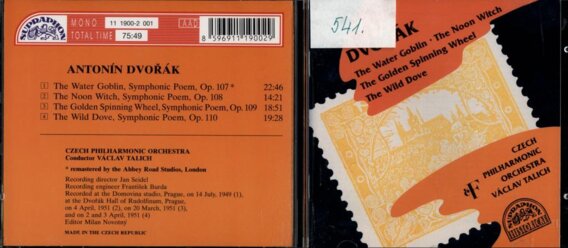 Antonín Dvořák - The water goblin, The noon witch, The golden spinning wheel, The wild dove