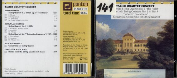 Panorama - Talich quartet concert