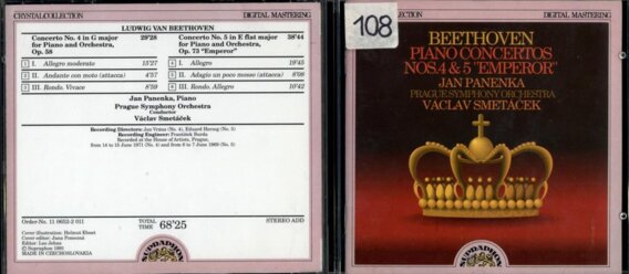 Beethoven - piano concertos nos. 4 & 5 "Emperor"