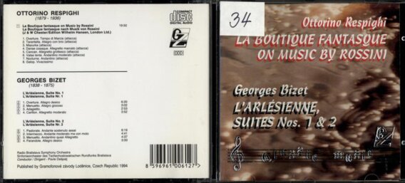 Ottorino Respighi - La boutique fantasque on music by Rossini, Georges Bizet - L'arlésienne suites Nos, 1 & 2