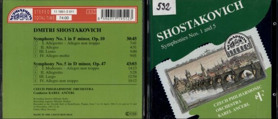 Shostakovich - Symphonies Nos. 1 and 5