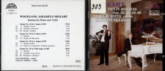 Wolfgang Amadeus Mozart - Sonatas for Piano and Violin