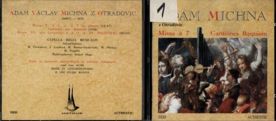 Adam Michna z Otradovic - Contiones requiem