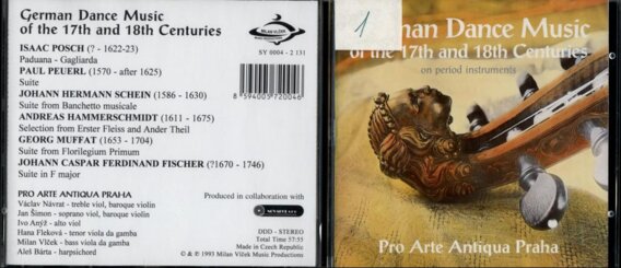 German dance music of the 17th and 18th centuries