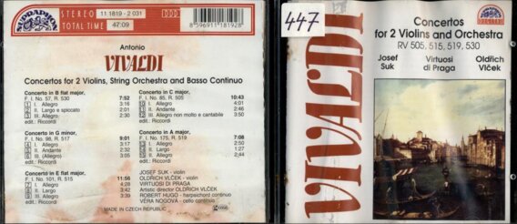 Vivaldi - Concertos for 2 violins and orchestra