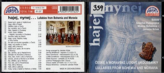 Hajej, nynej - České a moravské lidové ukolébavky