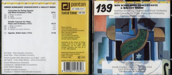 Panorama - Erwin Schulhoff concertante & ballet music