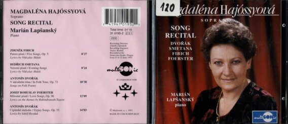 Song recital - Dvořák, Smetana, Fibich, Foerster