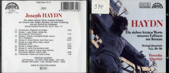 Joseph Haydn - Die sieben letzten worte unseres Erlösers am Kreuze