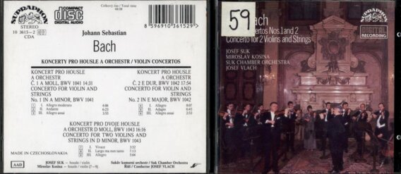 Bach - Violin concertos