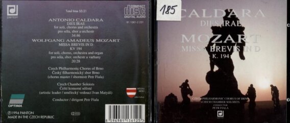 Caldara - Dies irae, Mozart - Missa brevis in D