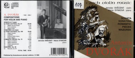 Dvořák - Compositions for violin and piano