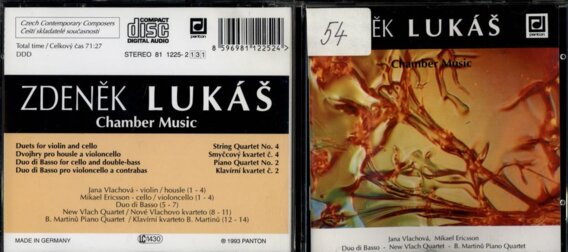 Zdeněk Lukáš - Chamber music