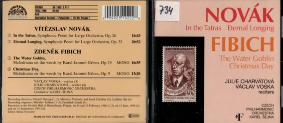 Novák - symphonic poem, Fibich - melodrama