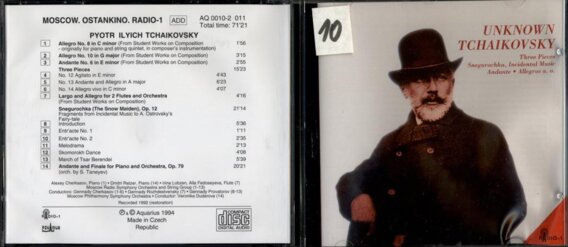 Unknown Tchaikovsky - Three pieces, Snegurochka, Incidental music, Andante, Allegros