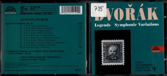 Dvořák - Legends for orchestra, Symphonic variations