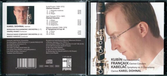 Kubín, Francaix, Kabeláč - concerto