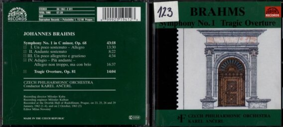 Brahms - Symphony No. 1, Tragic overture