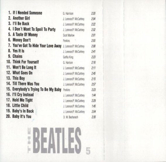 The Beatles - Volume 5 - Original re-master