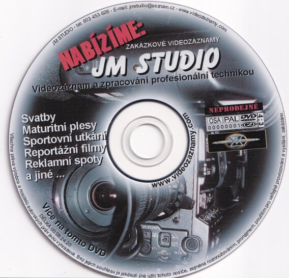 JM Studio – Zakázkové videozáznamy