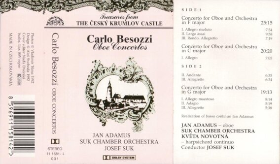 Carlo Besozzi oboe concertos