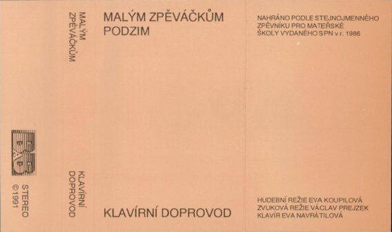 Malým zpěváčkům - podzim - Klavírní doprovod