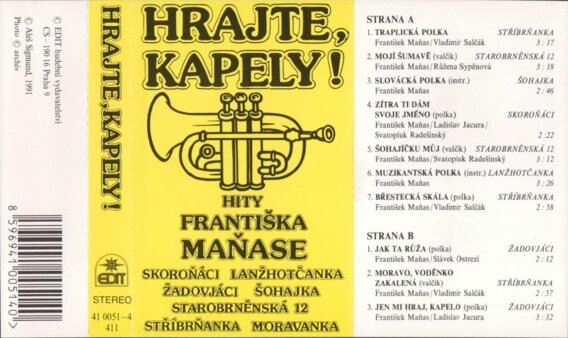 Hrajte kapely hity Františka Maňase