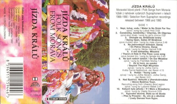 Jízda králů - folk songs from Moravia