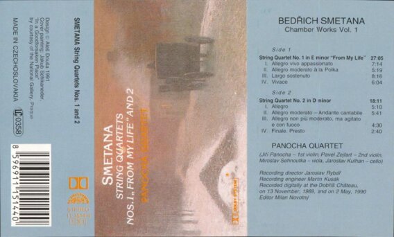 Smetana string quartets Nos. 1 and 2