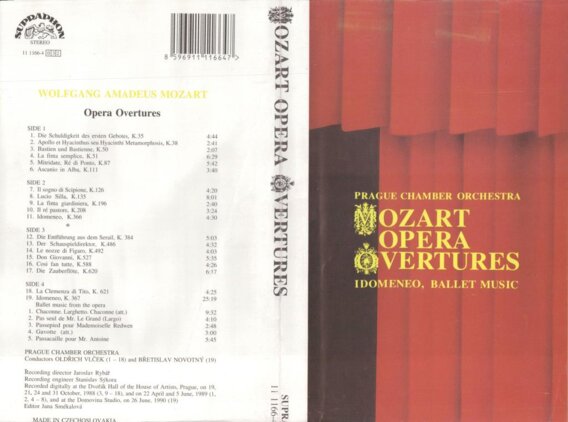 Mozart opera overtures