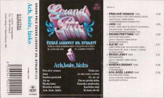 Grand Prix České lidovky 20. století 1 - Ach, bože, lásko