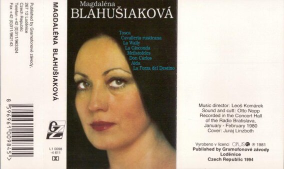 Toscam Cavalleria rusticana, La Wally, La ioconda, Mefistofeles, Don Carlos, Aida, La Forza del Destino