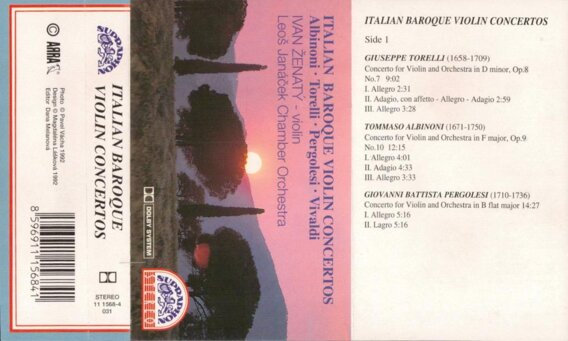 Italian baroque violin concertos