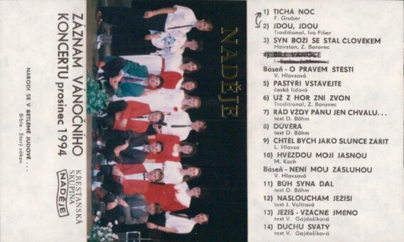 Záznam Vánočního koncertu prosinc 1994