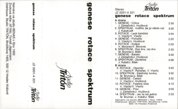 Genese rotace spektrum