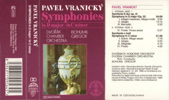 Symphonies in D major, in C minor