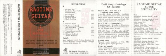 Ragtime guitar & Jiné speciality