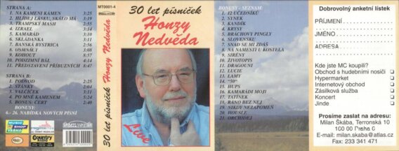 30 let písniček Honzy Nedvěda