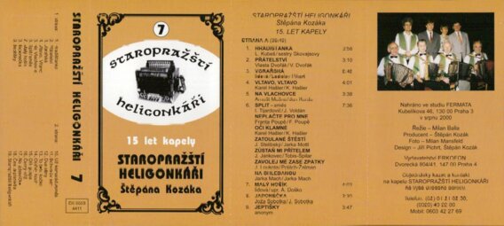 Staropražští heligonkáři 7 - 15 let kapely Staropražští helogonkáři Štěpána Kozáka