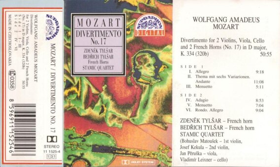 Mozart divertimento No. 17